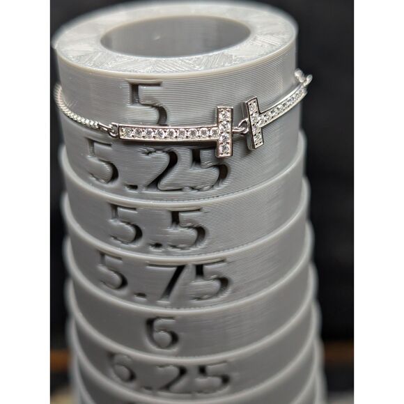 Adjustable 925 Sterling Silver Bracelet – Sparkling CZ Accents – Elegant Fit - Picture 6 of 7